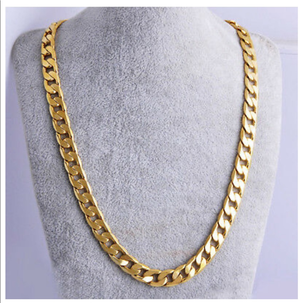 Men’s cuban link chain necklace hip hop
